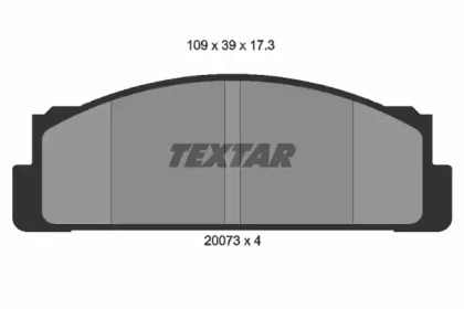 Комплект тормозных колодок TEXTAR 2007304