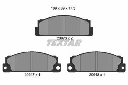 Комплект тормозных колодок TEXTAR 2007306