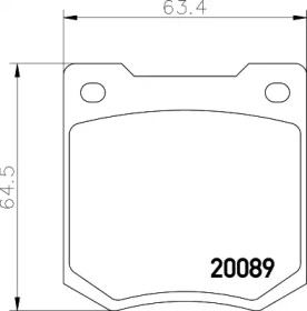 Комплект тормозных колодок TEXTAR 2008901