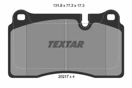 Комплект тормозных колодок TEXTAR 2021701