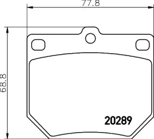 Комплект тормозных колодок TEXTAR 2028902