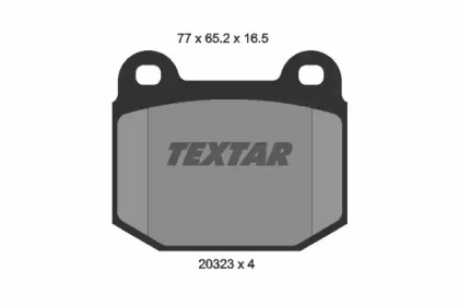 Комплект тормозных колодок TEXTAR 2032303