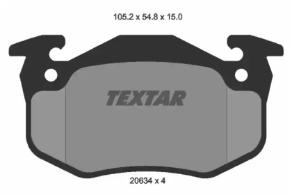 Комплект тормозных колодок TEXTAR 2063402