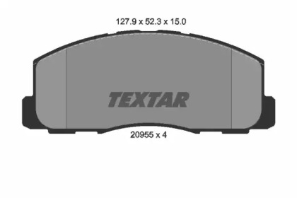 Комплект тормозных колодок TEXTAR 2095501