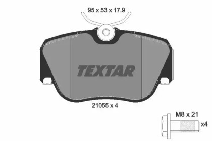 Комплект тормозов TEXTAR 89010100