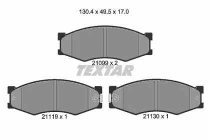 Комплект тормозных колодок TEXTAR 2109902