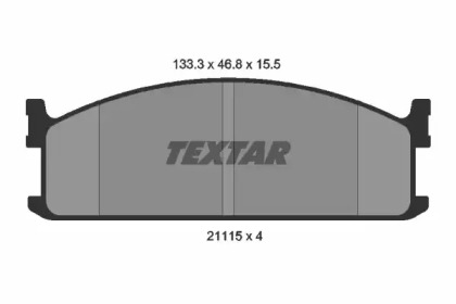 Комплект тормозных колодок TEXTAR 2111501