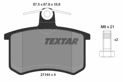 Комплект тормозных колодок TEXTAR 2114401