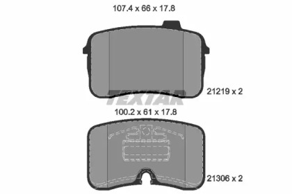 Комплект тормозных колодок TEXTAR 2121901