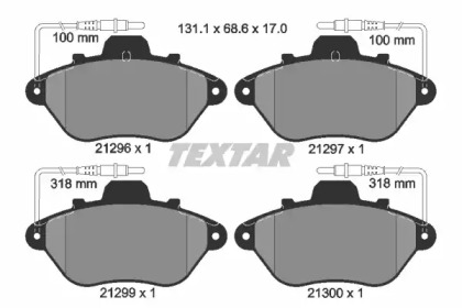 Комплект тормозных колодок TEXTAR 2129603