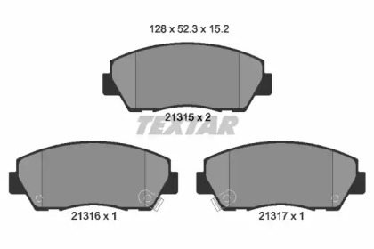 Комплект тормозных колодок TEXTAR 2131501