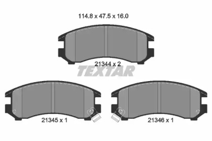 Комплект тормозных колодок TEXTAR 2134401