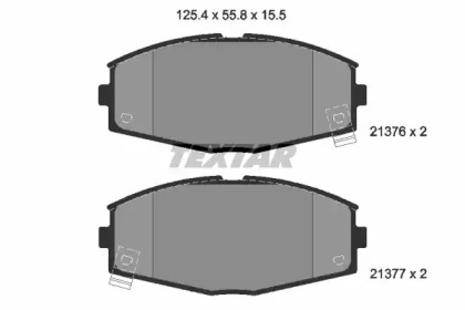 Комплект тормозных колодок TEXTAR 2137601