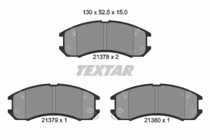 Комплект тормозных колодок TEXTAR 2137801