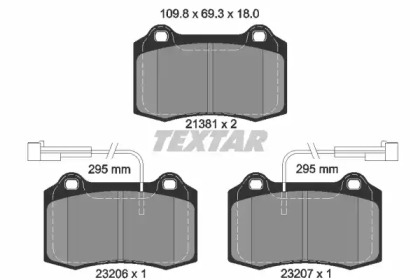 Комплект тормозных колодок TEXTAR 2138103