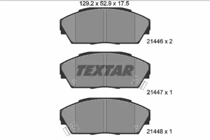 Комплект тормозных колодок TEXTAR 2144601