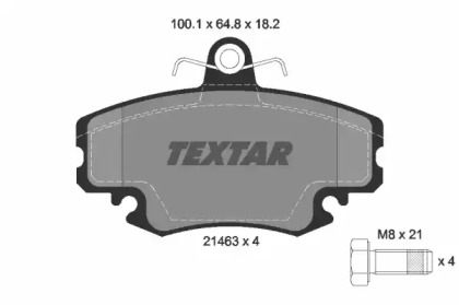 Комплект тормозных колодок TEXTAR 2146306