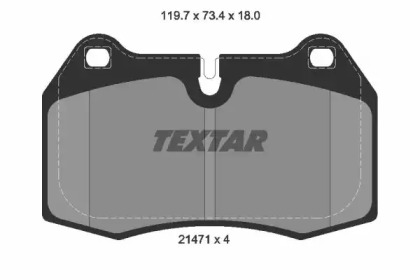 Комплект тормозных колодок TEXTAR 2147102