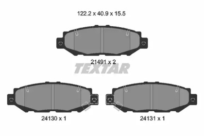 Комплект тормозных колодок TEXTAR 2149101