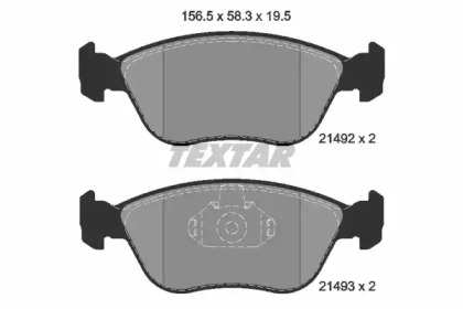 Комплект тормозных колодок TEXTAR 2149201