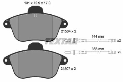 Комплект тормозных колодок TEXTAR 2150401