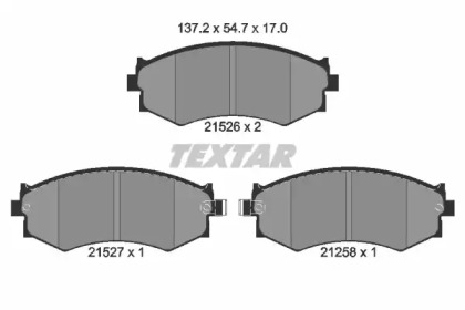 Комплект тормозных колодок TEXTAR 2152601