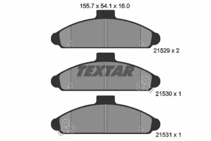 Комплект тормозных колодок TEXTAR 2152901