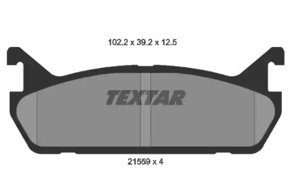 Комплект тормозных колодок TEXTAR 2155901