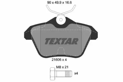 Комплект тормозных колодок TEXTAR 2160601