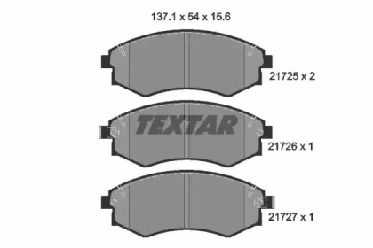 Комплект тормозных колодок TEXTAR 2172502