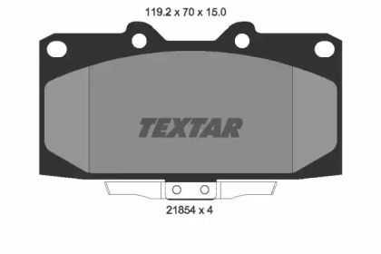 Комплект тормозных колодок TEXTAR 2185401