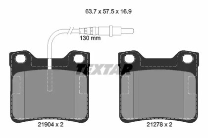 Комплект тормозных колодок TEXTAR 2190403