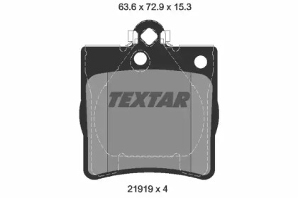 Комплект тормозных колодок TEXTAR 2191981