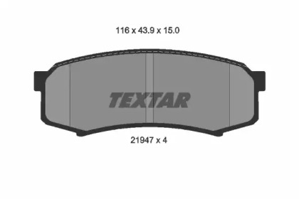 Комплект тормозных колодок TEXTAR 2194701