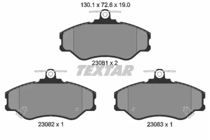 Комплект тормозных колодок TEXTAR 2308101