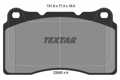 Комплект тормозных колодок TEXTAR 2309203