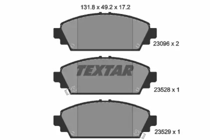 Комплект тормозных колодок TEXTAR 2309601