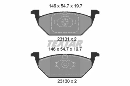 Комплект тормозных колодок TEXTAR 2313081