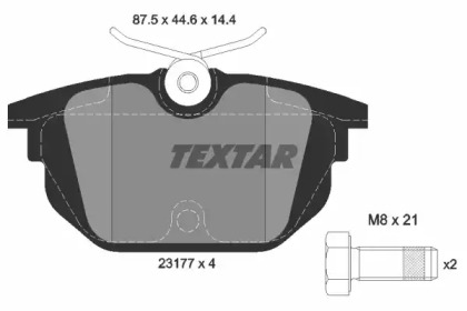 Комплект тормозных колодок TEXTAR 2317703