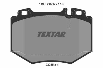 Комплект тормозных колодок TEXTAR 2328501