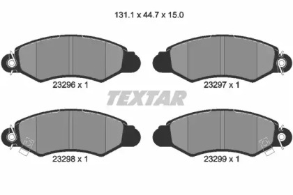 Комплект тормозных колодок TEXTAR 2329601