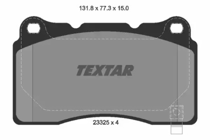 Комплект тормозных колодок TEXTAR 2332501