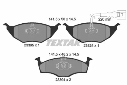 Комплект тормозных колодок TEXTAR 2339502