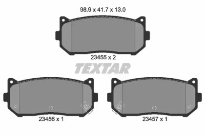 Комплект тормозных колодок TEXTAR 2345501