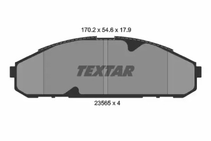 Комплект тормозных колодок TEXTAR 2356501