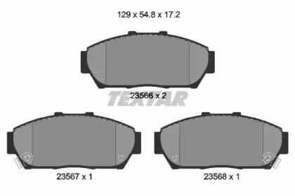 Комплект тормозных колодок TEXTAR 2356601