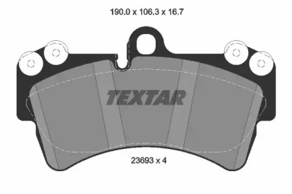 Комплект тормозных колодок TEXTAR 2369302