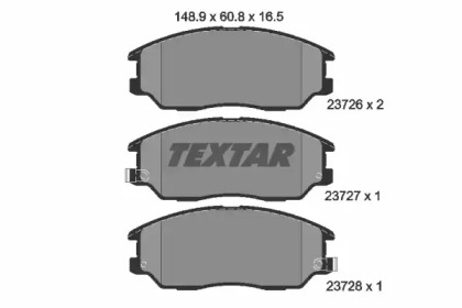 Комплект тормозных колодок TEXTAR 2372601