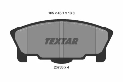 Комплект тормозных колодок TEXTAR 2378301