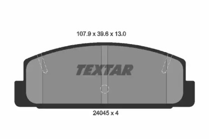 Комплект тормозных колодок TEXTAR 2404501